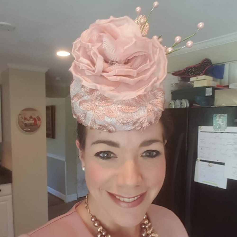 Blush Pink Fascinator Headpiece Races KY Derby